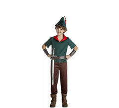 Dunkelgrünes Robin Hood Kostüm für ein Kind