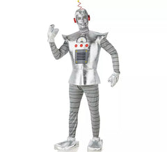 Antikes Roboter-Kostüm für Herren in Silber.