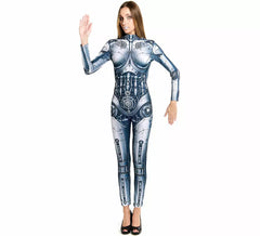 Cyborg Roboter Kostüm für Damen