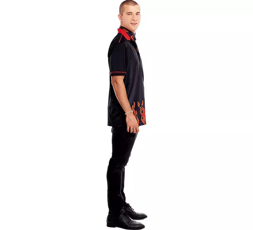Translation missing: de.Disfraz de Rockabilly Negro Años 50 para hombre