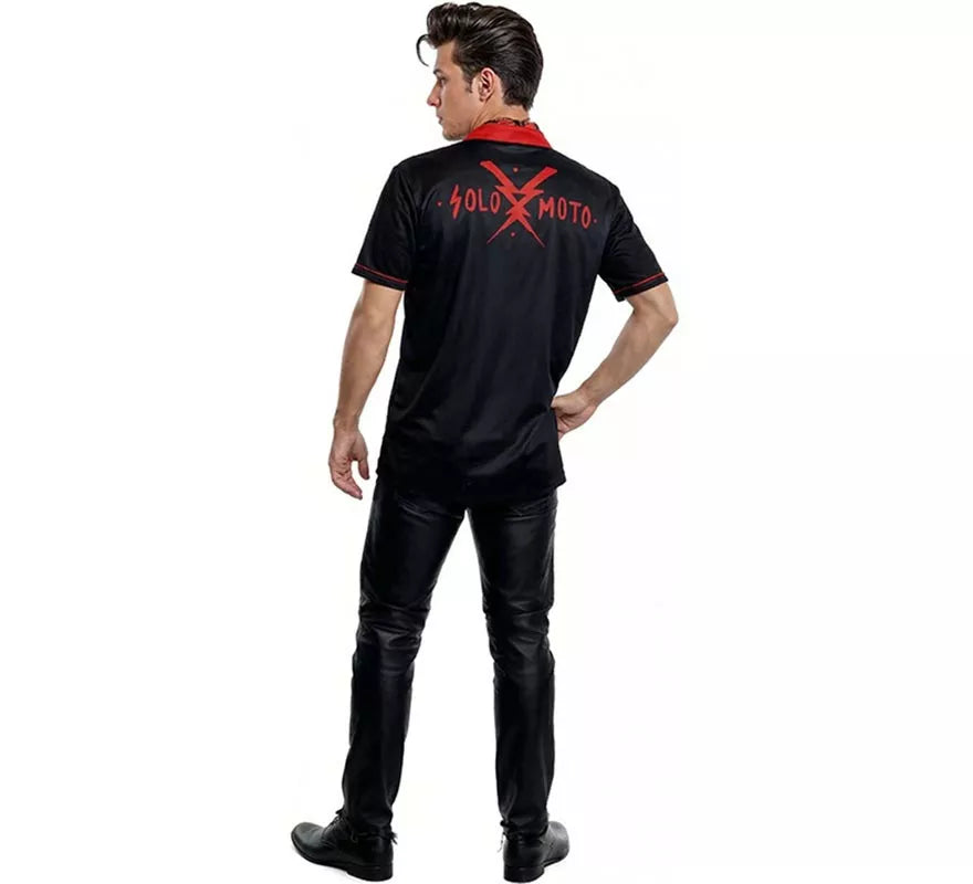 Translation missing: de.Disfraz de Rockabilly Negro Años 50 para hombre