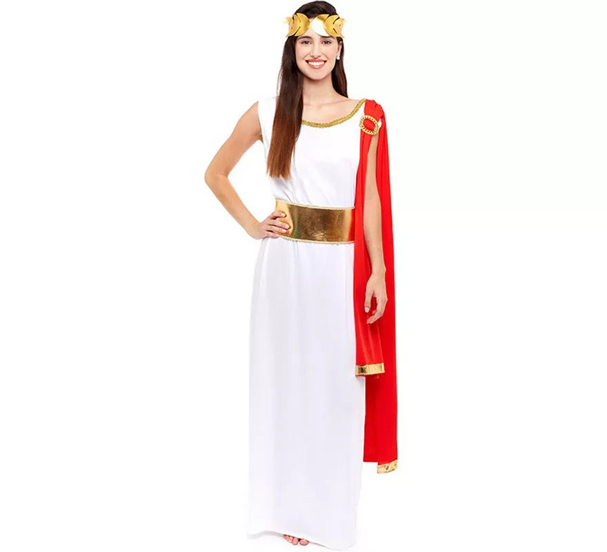 Translation missing: de.Disfraz de Romana Blanca Elegante para mujer
