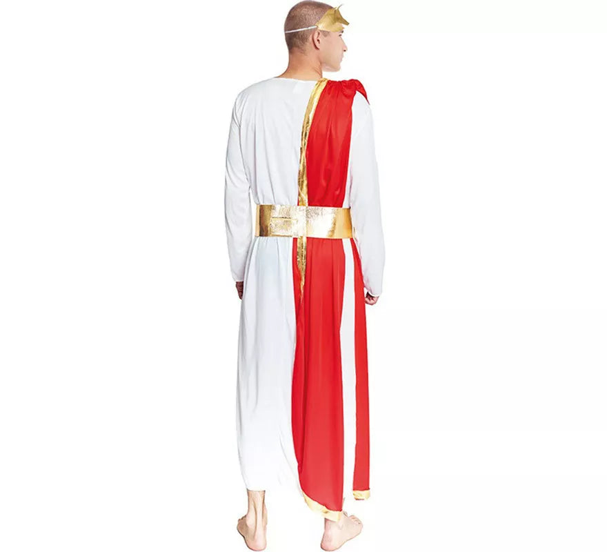 Translation missing: de.Disfraz de Romano blanco Elegante para hombre