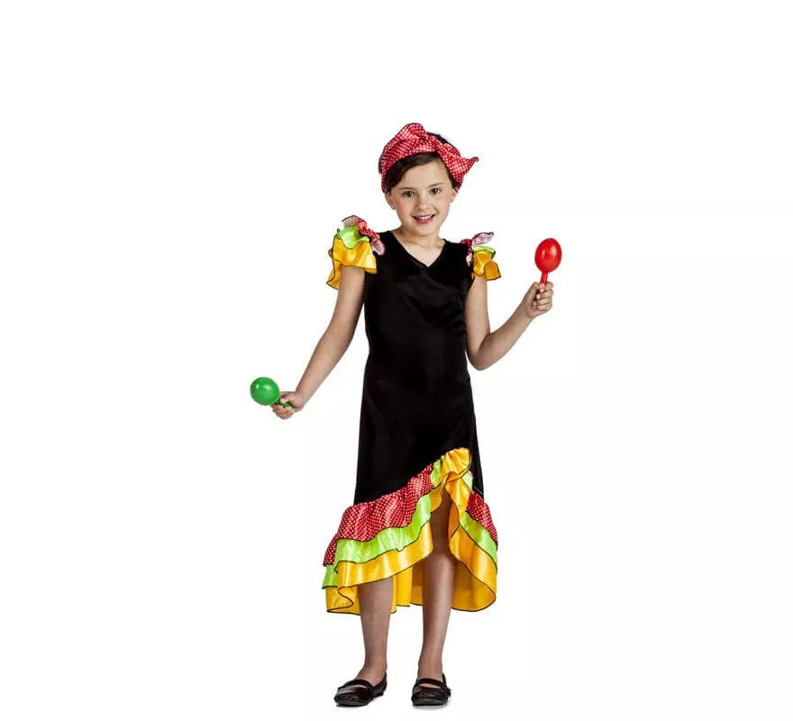 Translation missing: de.Disfraz de Rumbera para niña