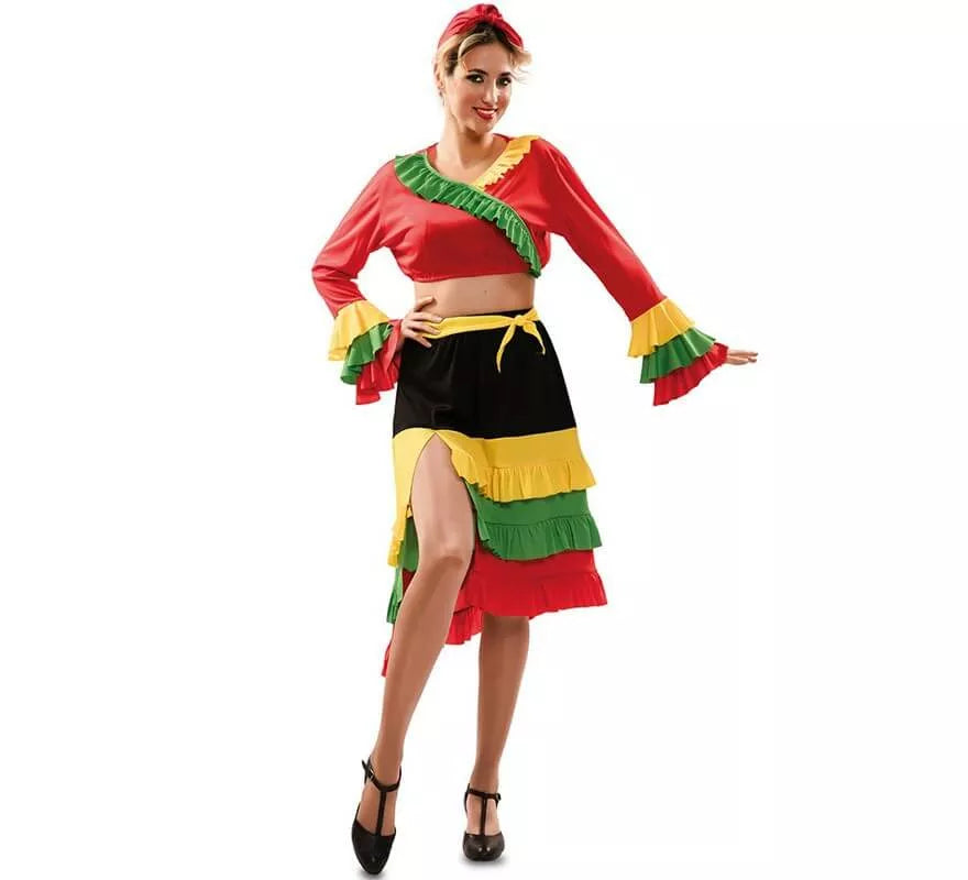 Disfraz de Rumbera Roja para mujer