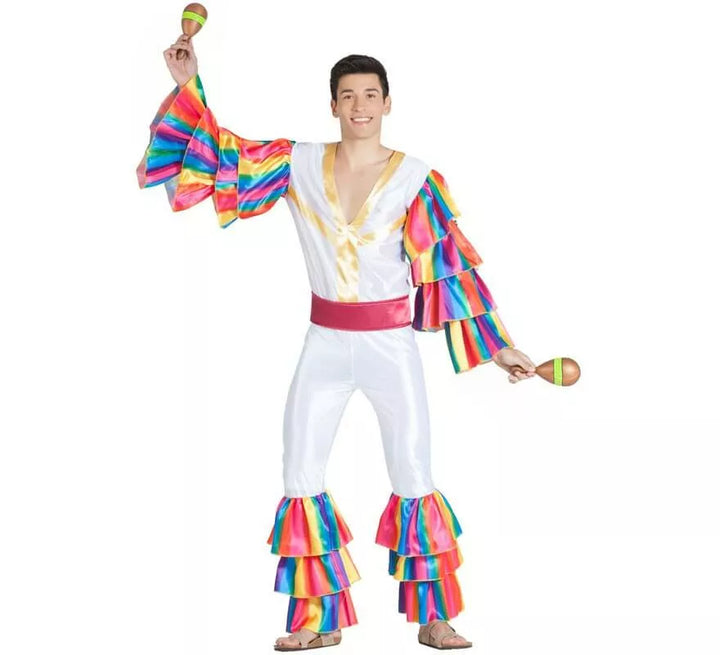 Disfraz de Rumbero Blanco para hombre