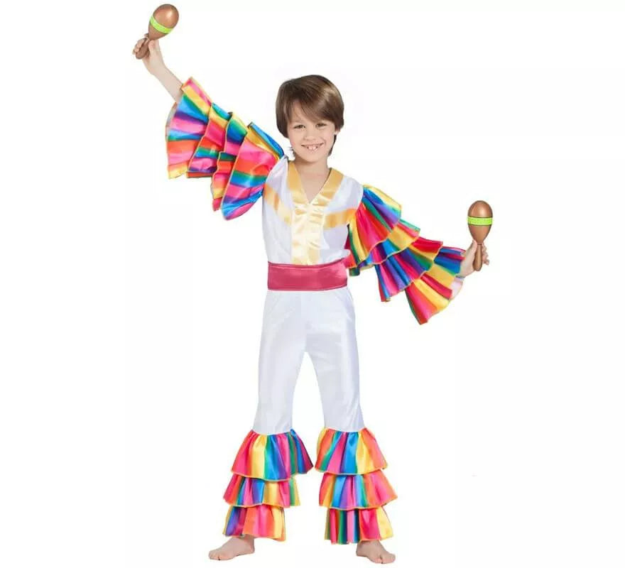 Translation missing: de.Disfraz de Rumbero Blanco para niño