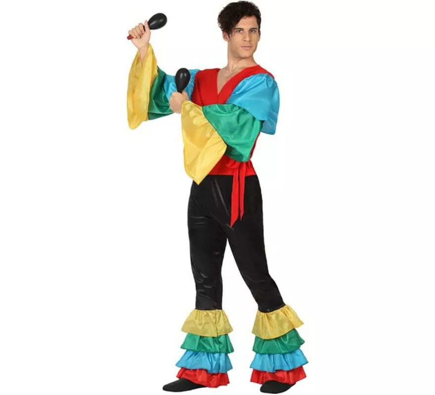 Translation missing: de.Disfraz de Rumbero Multicolor para hombre