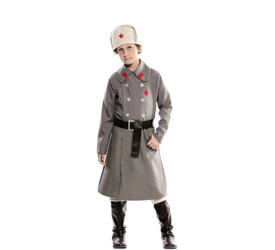 Translation missing: de.Disfraz de Ruso Gris para niño