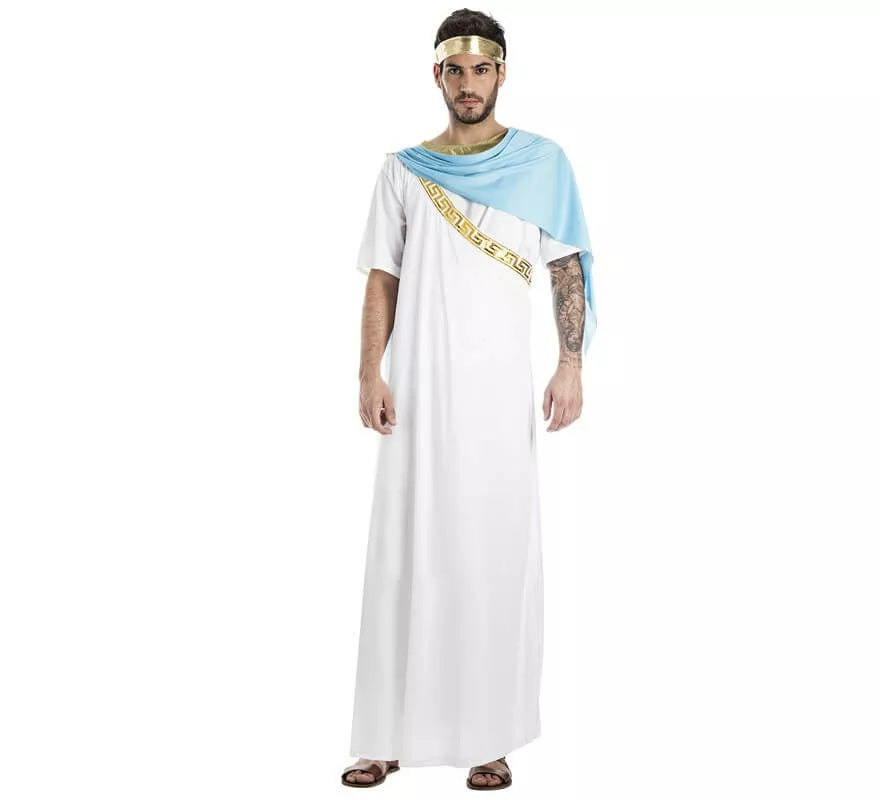 Translation missing: de.Disfraz de Sacerdote Griego Blanco para hombre