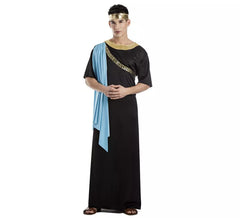 Schwarzes griechisches Priesterkostüm für Herren