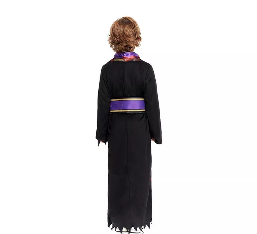 Translation missing: de.Disfraz de Sacerdote Sangriento negro con estola para niño
