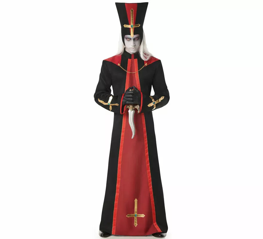 Translation missing: de.Disfraz de Sacerdote Satánico para hombre