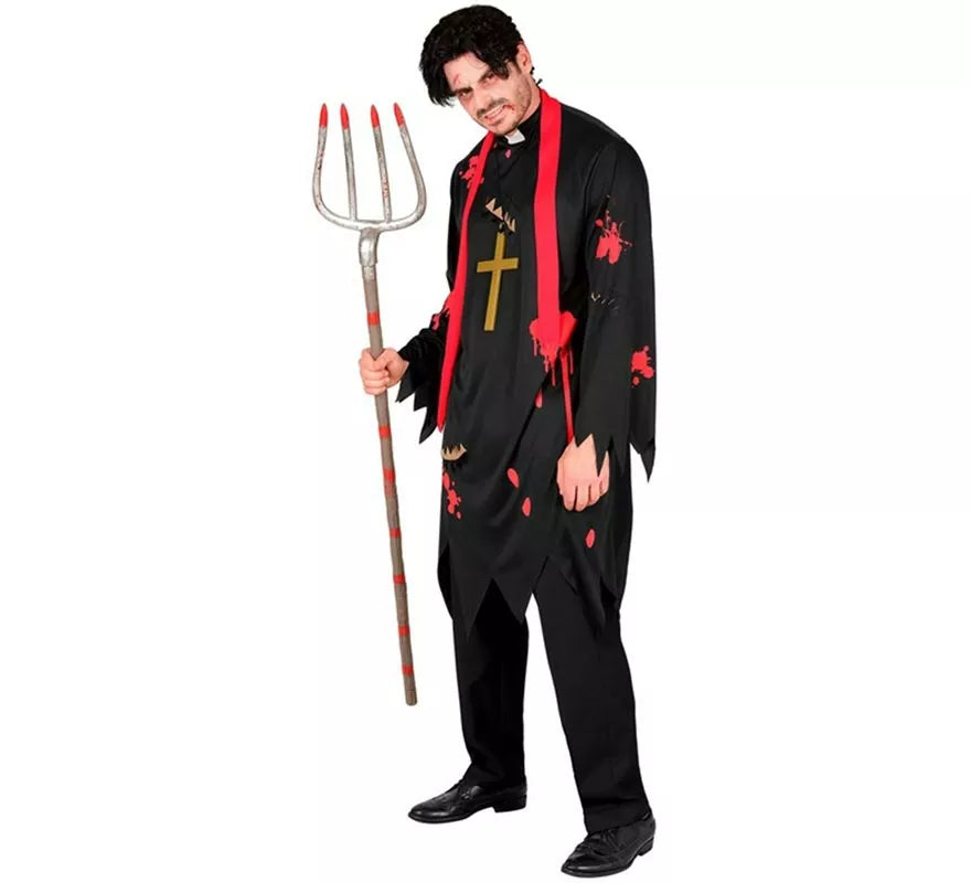 Translation missing: de.Disfraz de Sacerdote Zombie para hombre
