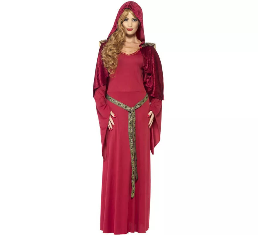 Translation missing: de.Disfraz de Hechicera roja para mujer
