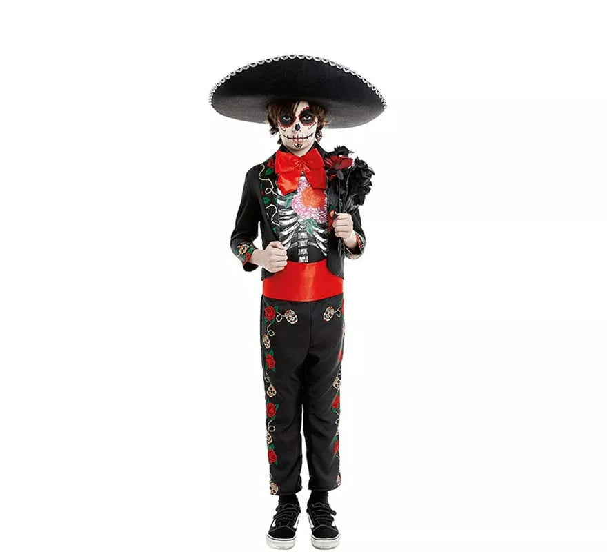 Translation missing: de.Disfraz de Señor Catrin Día de los Muertos para niño