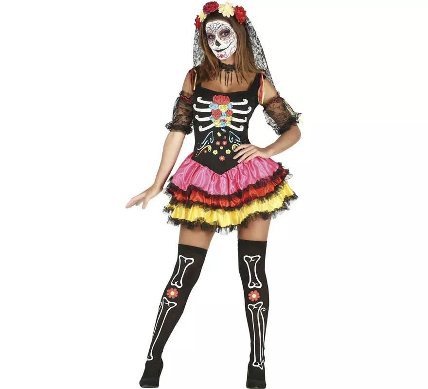 Translation missing: de.Disfraz de Señorita del Día de Muertos para mujer