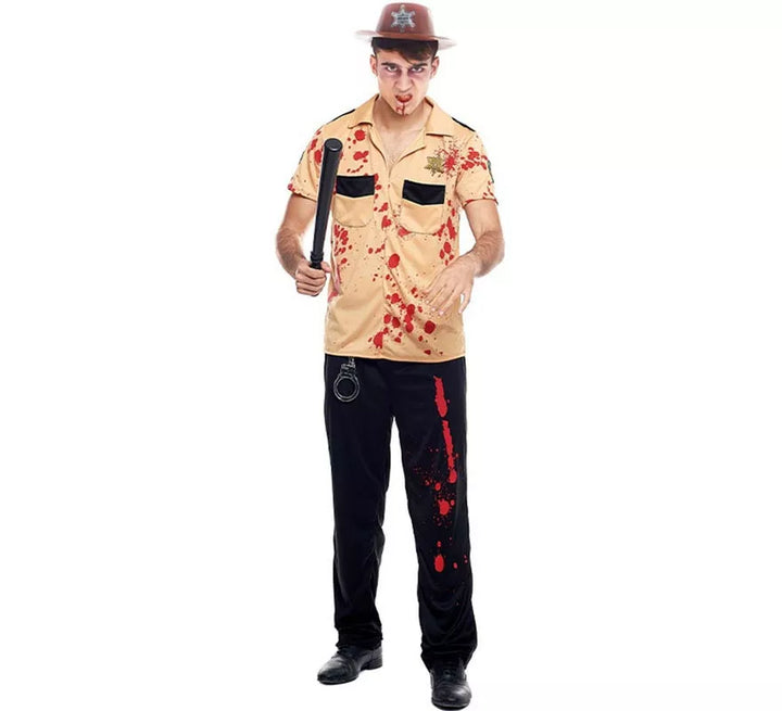 Disfraz de Sheriff Zombie para hombre
