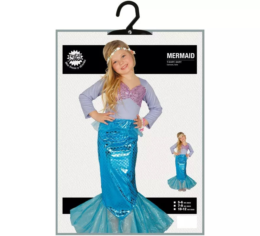 Translation missing: de.Disfraz de Sirena Brillante para niña
