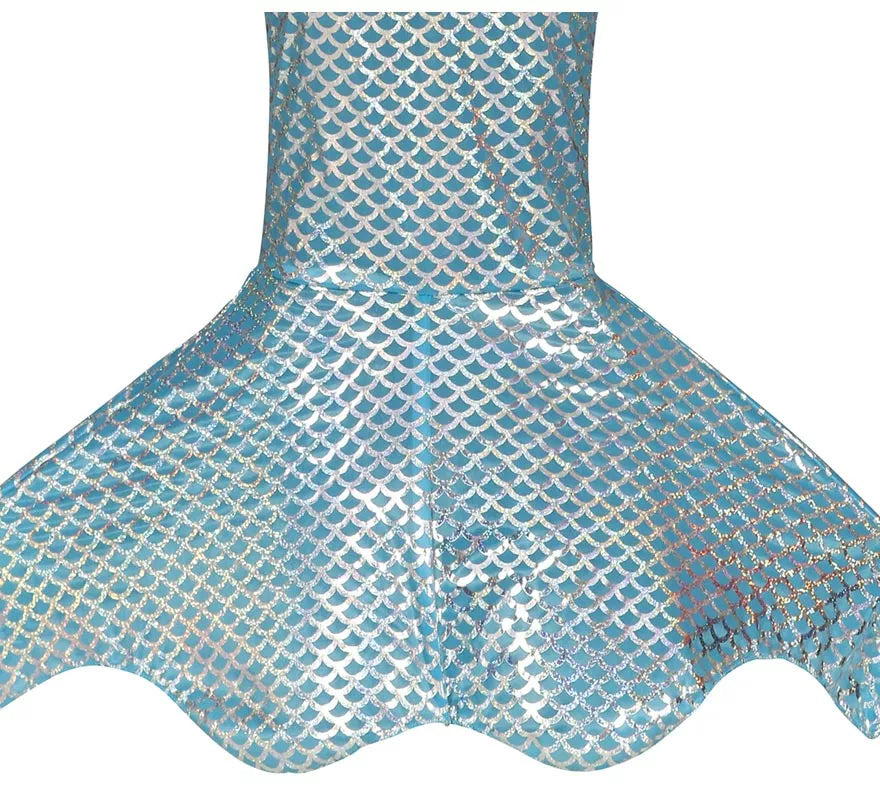 Translation missing: de.Disfraz de Sirena Cola Larga Azul para niña