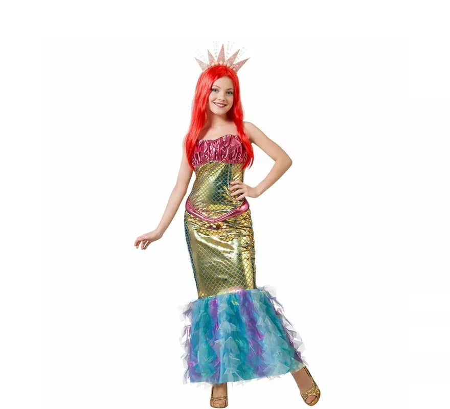 Translation missing: de.Disfraz de Sirena multicolor para mujer