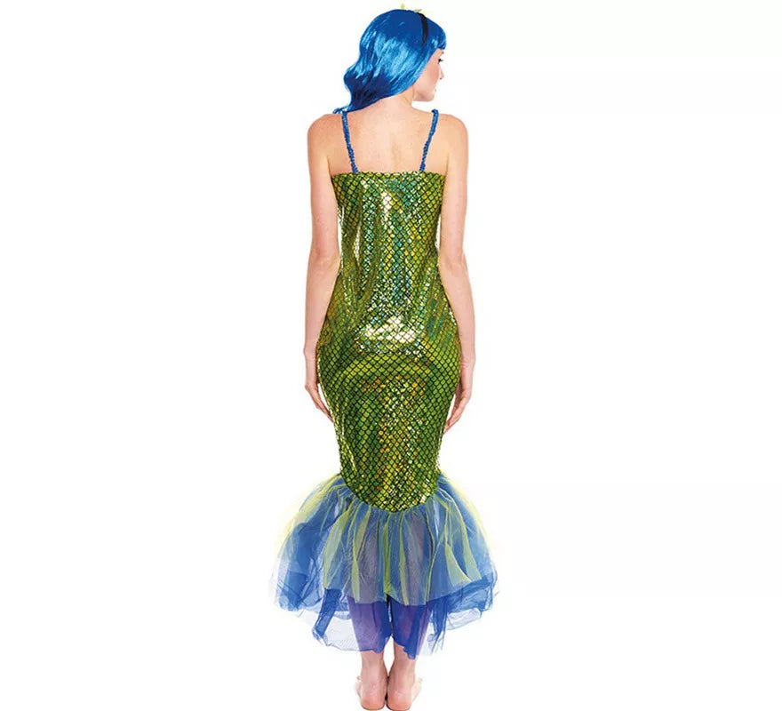 Translation missing: de.Disfraz de Sirena Verde Oscura para mujer