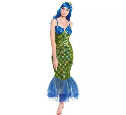 Disfraz de Sirena Verde Oscura para mujer
