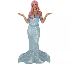 Blue Little Mermaid Kostüm für Damen