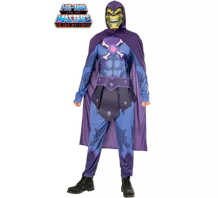 Translation missing: de.Disfraz de Skeletor de He-Man deluxe con máscara para hombre