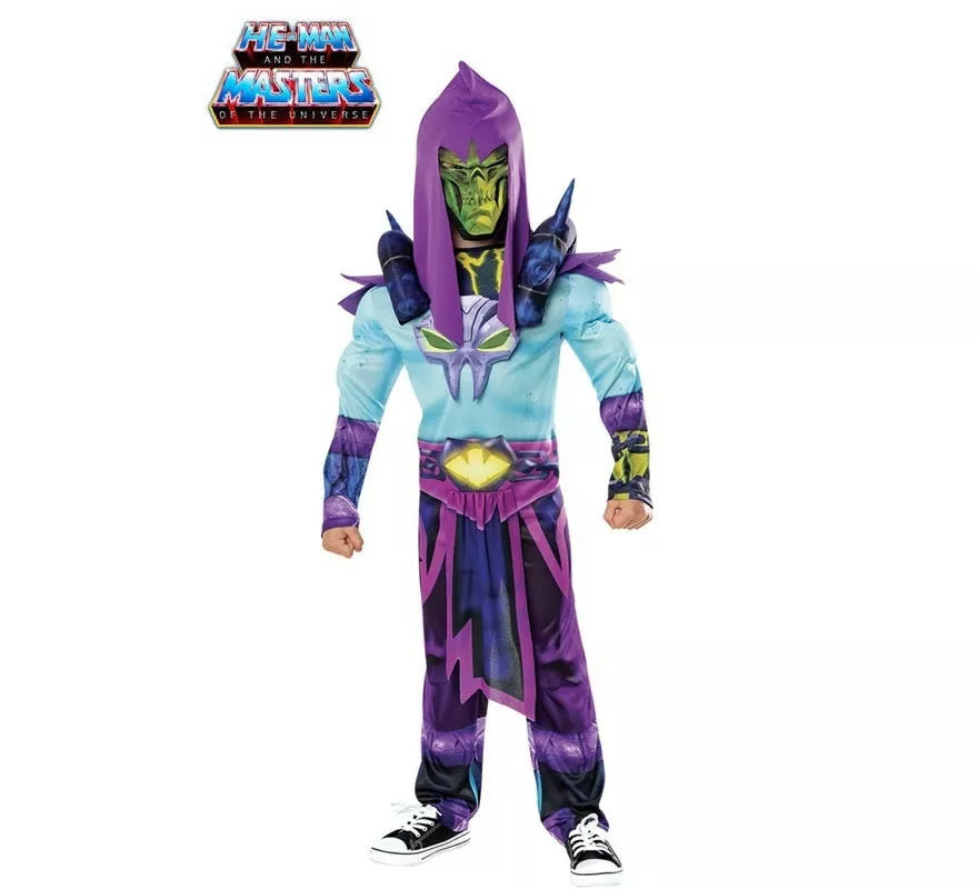 Translation missing: de.Disfraz de Skeletor de He-Man deluxe con máscara para niño