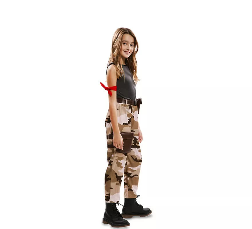 Translation missing: de.Disfraz de Soldado de Combate para niña