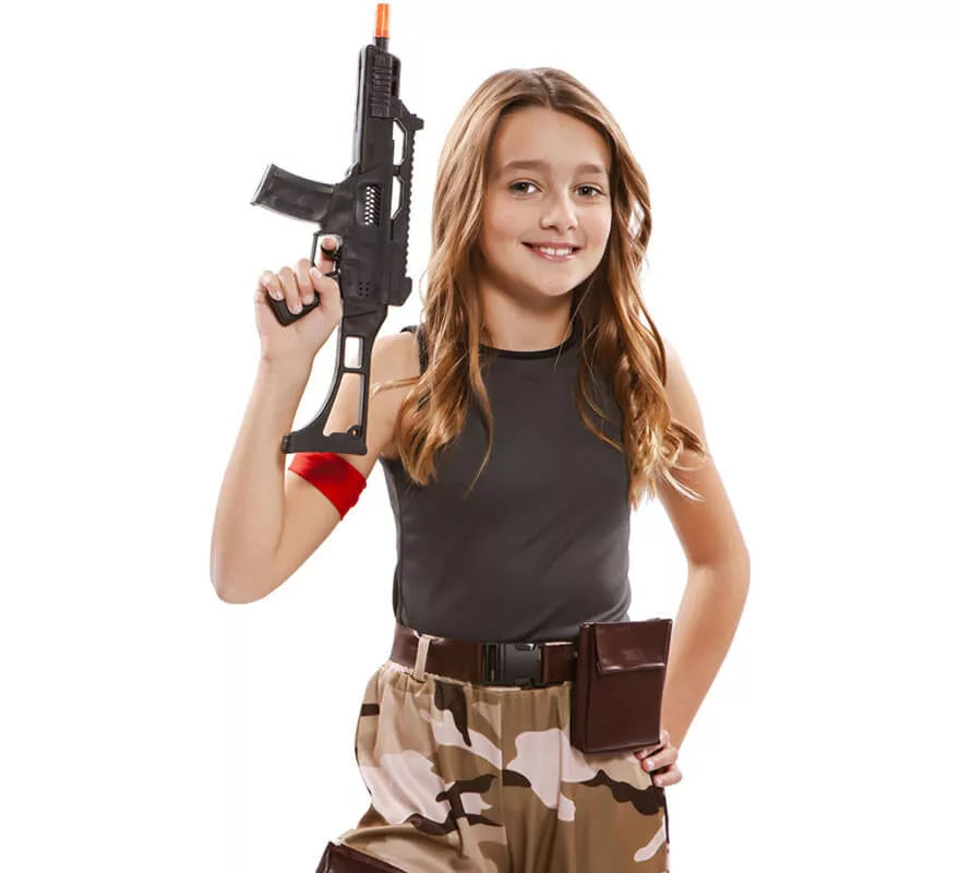 Translation missing: de.Disfraz de Soldado de Combate para niña