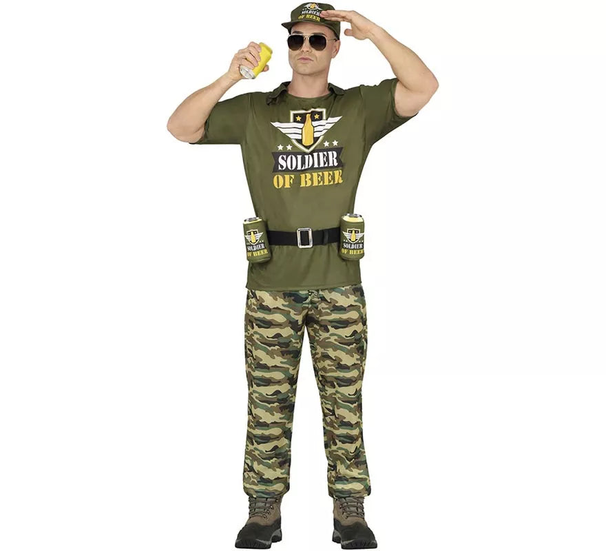 Disfraz de Soldado de la Cerveza para hombre