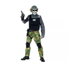 Skelett-Soldat Kostüm für Jungen