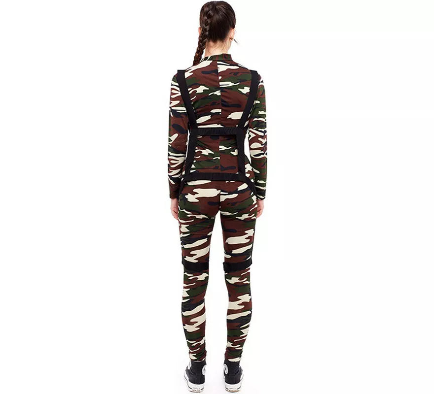 Disfraz de Soldado Fuerzas Especiales de Camuflaje para mujer