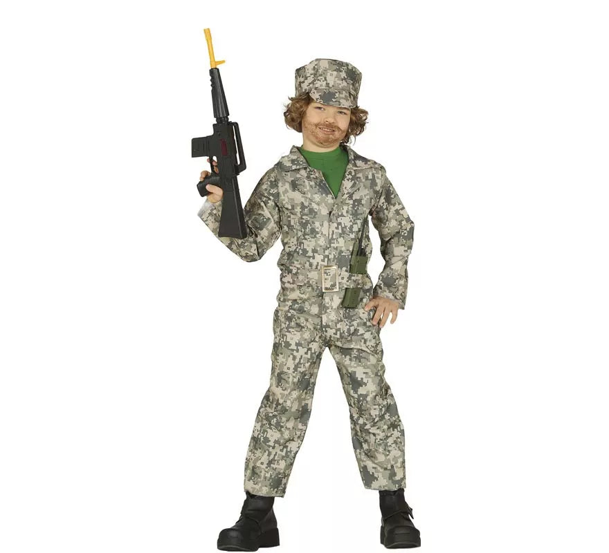 Translation missing: de.Disfraz de Soldado Militar para niño