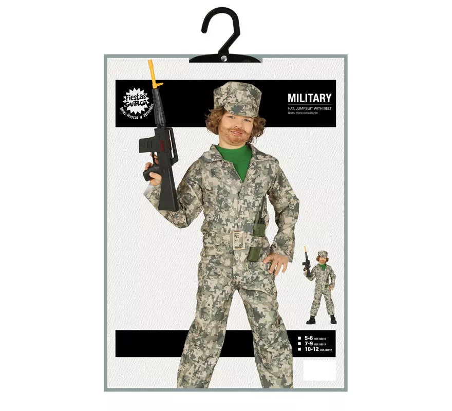 Translation missing: de.Disfraz de Soldado Militar para niño