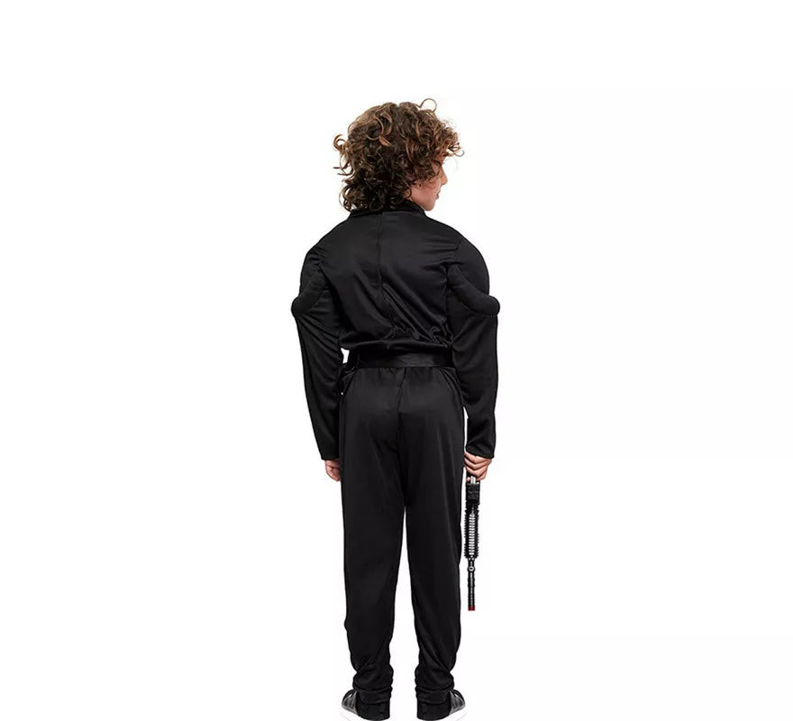 Translation missing: de.Disfraz de Soldado SWAT Musculoso negro para niño