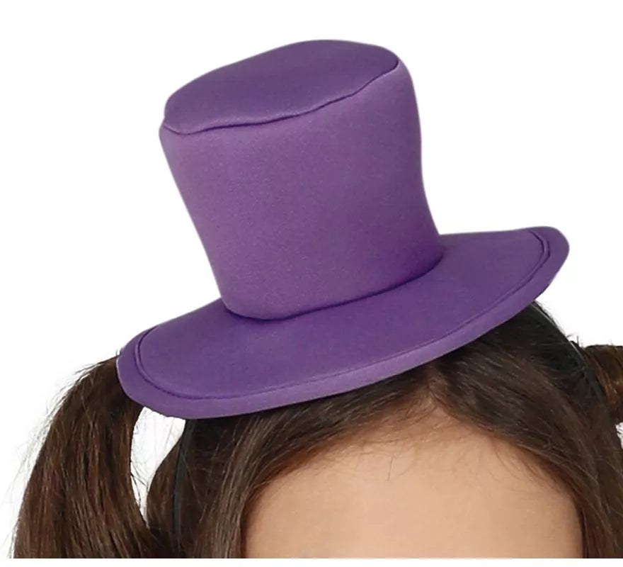 Disfraz de Sombrerera Morado para niña