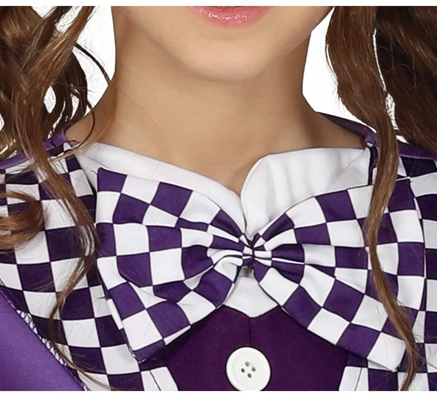 Translation missing: de.Disfraz de Sombrerera Morado para niña