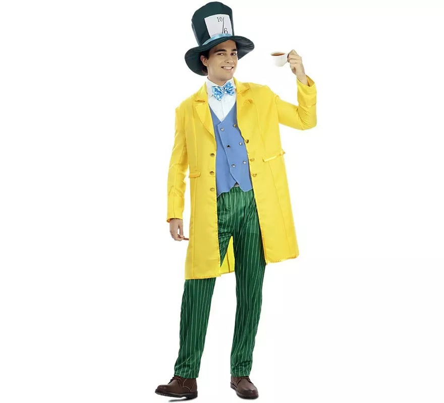 Translation missing: de.Disfraz de Sombrerero amarillo para hombre