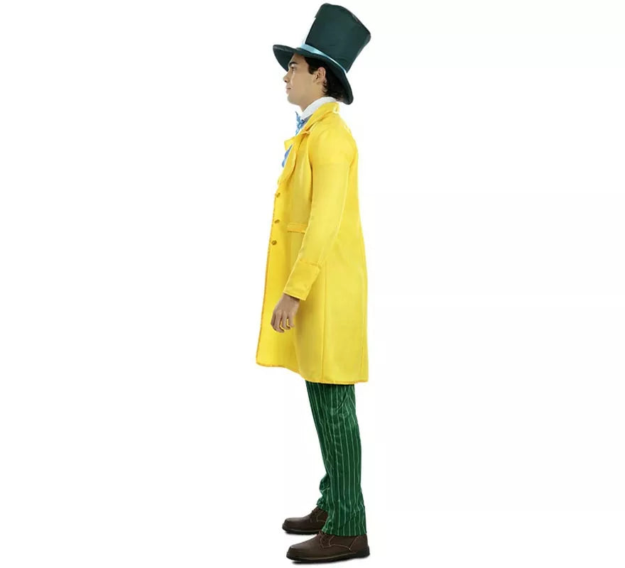 Translation missing: de.Disfraz de Sombrerero amarillo para hombre