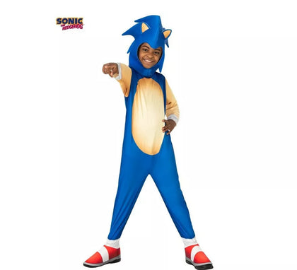 Disfraz de Sonic the hedgehog clásico con máscara para niño