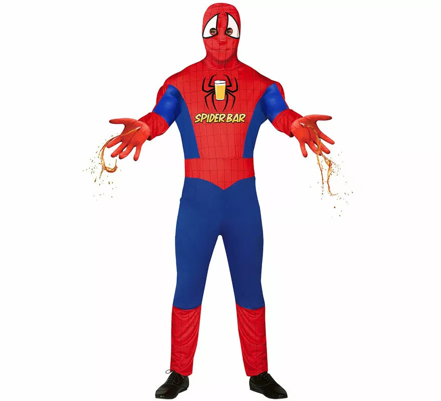 Translation missing: de.Disfraz de SpiderBar con Lanzalíquido para hombre
