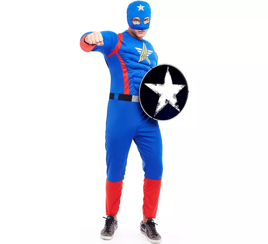 Translation missing: de.Disfraz de Star Héroe Americano para hombre