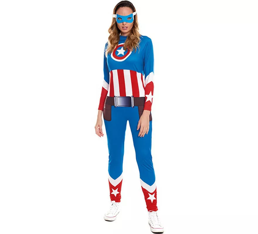 Translation missing: de.Disfraz de Star Heroína Americana para mujer