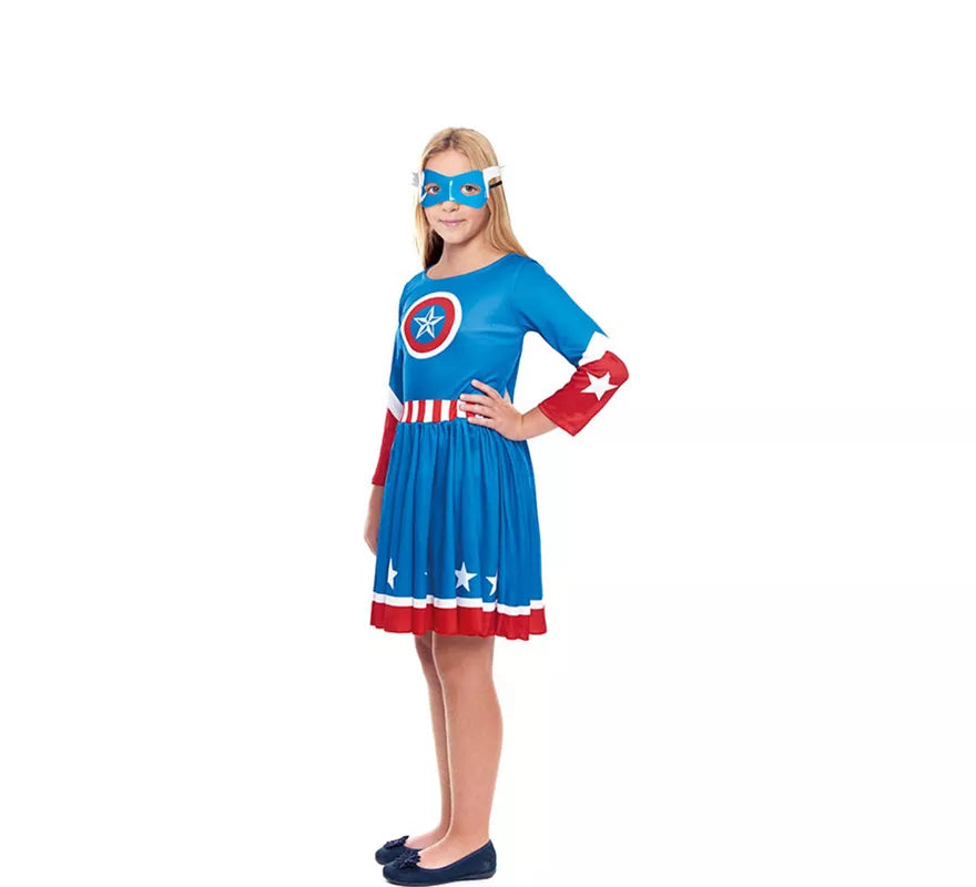 Translation missing: de.Disfraz de Star Heroína Americana para niña