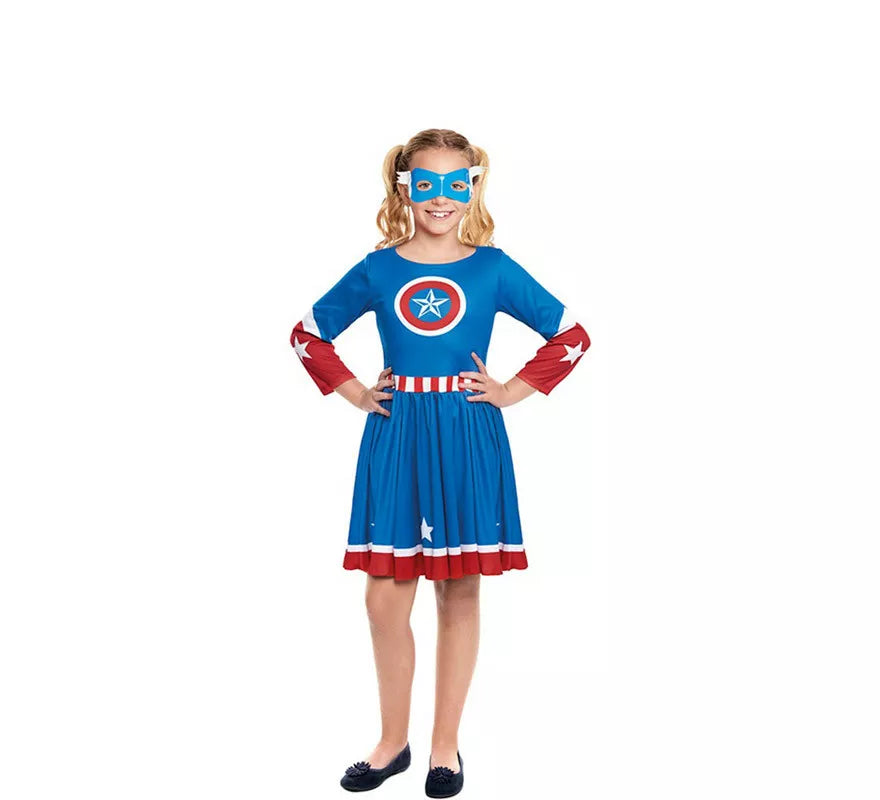 Translation missing: de.Disfraz de Star Heroína Americana para niña