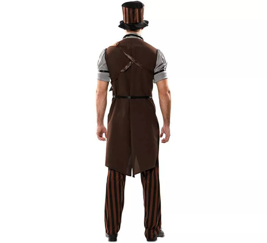 Translation missing: de.Disfraz de Steampunk a Rayas para hombre