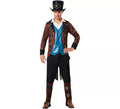 Disfraz de Steampunk con sombrero para hombre
